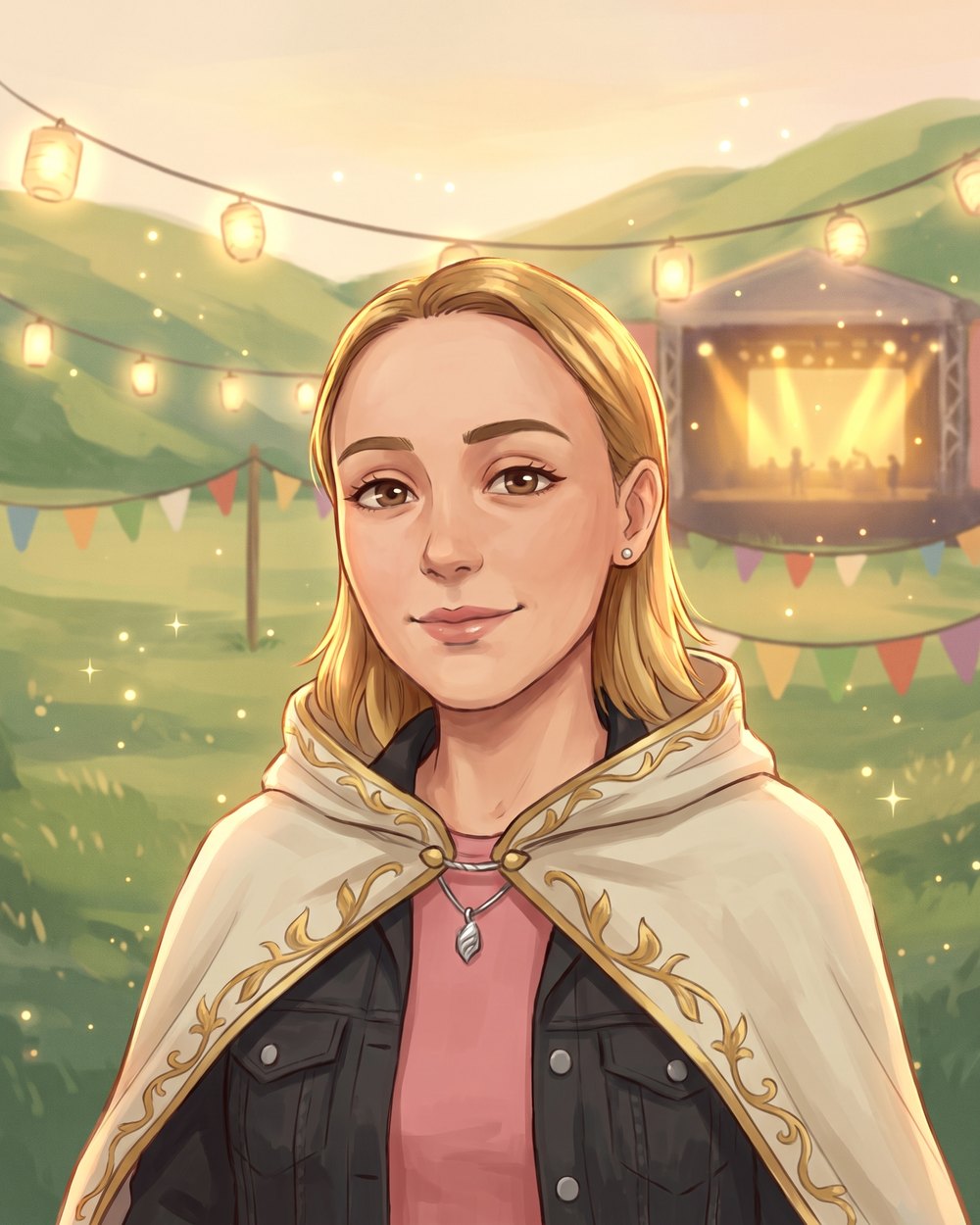 Kiley McDonald as an illustrated character